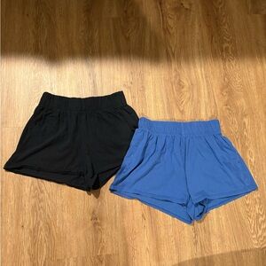 Wild Fable Black and Blue Athletic Shorts